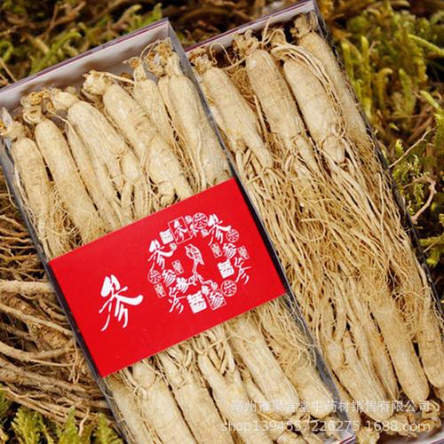 批发中药材人参个 生晒参片 长白山原皮参片 无硫红参个现磨人参